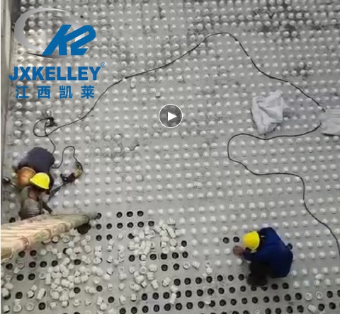 baf曝氣生物濾池陶粒濾料安裝工地 baf曝氣生物濾池陶粒濾料安裝工地