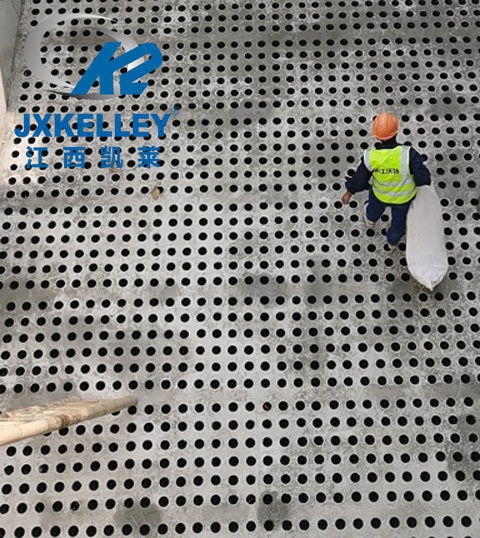 baf曝氣生物濾池濾料安裝圖片 baf曝氣生物濾池陶粒濾料安裝圖片